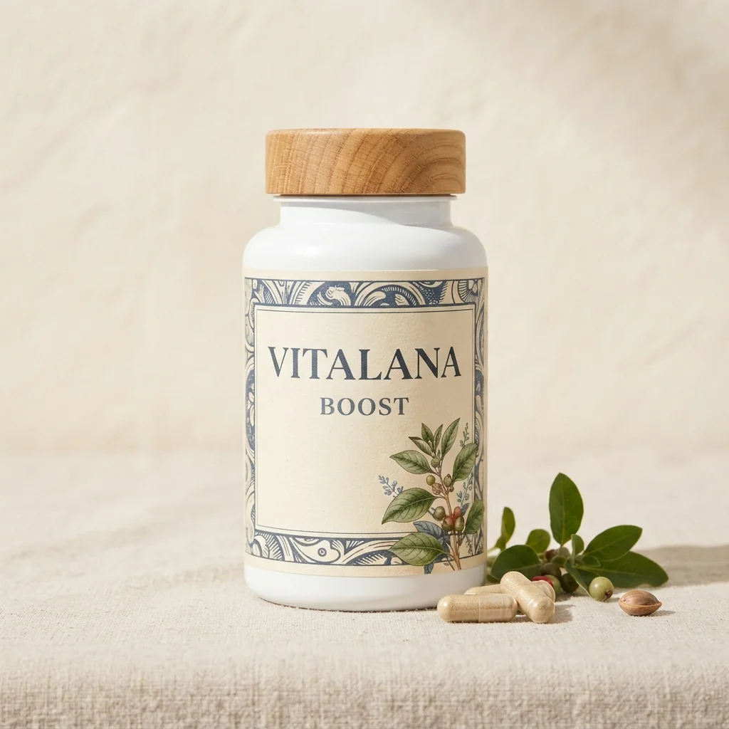 Vitalana Boost bottle with vitamins and minerals